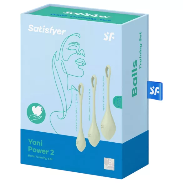 Satisfyer - Geishakulor set - 3 delar - grön