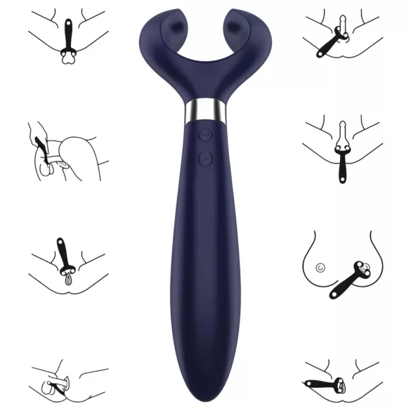 Satisfyer Endless Fun - parvibrator - uppladdningsbar vattentät - blå