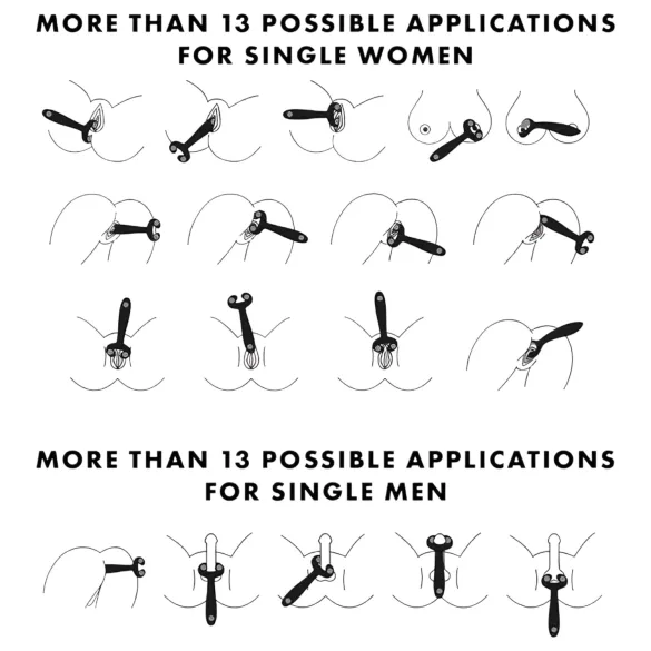 Satisfyer Endless Fun - parvibrator - uppladdningsbar vattentät - blå