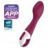Satisfyer Hot Spot - G-punktvibrator med värme - uppladdningsbar - röd