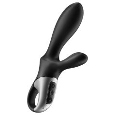 Satisfyer Heat Climax+ - uppvärmd analvibrator - svart