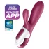 Satisfyer Hot Bunny - appstyrd värmande klitorisvibrator med öron (röd)