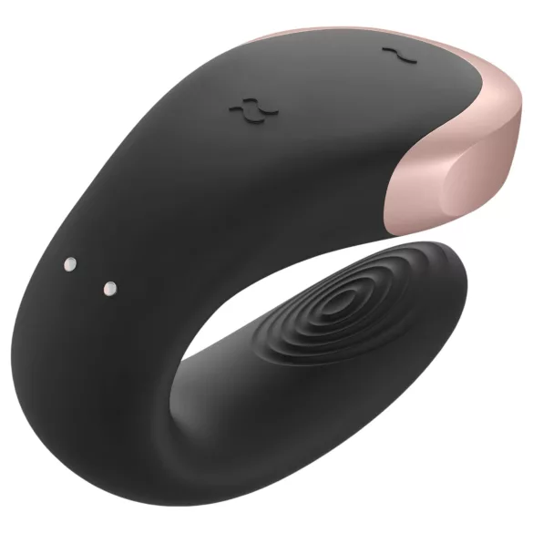 Satisfyer Double Love - Parvibrator med app- och fjärrkontroll (svart)