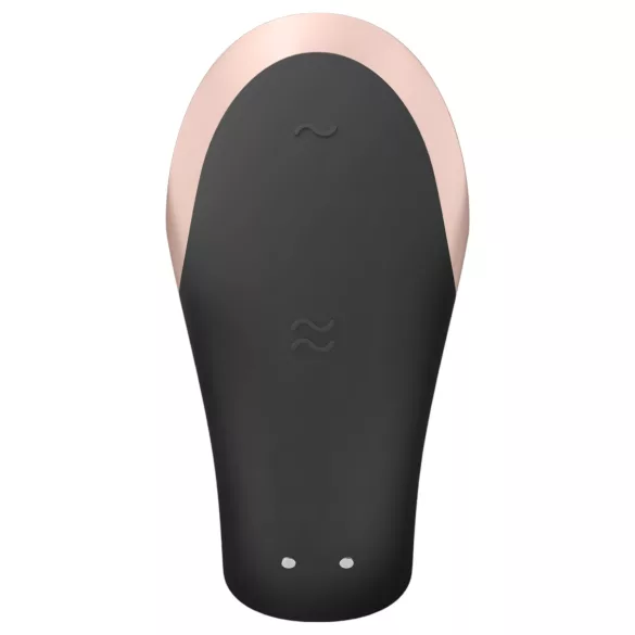 Satisfyer Double Love - Parvibrator med app- och fjärrkontroll (svart)