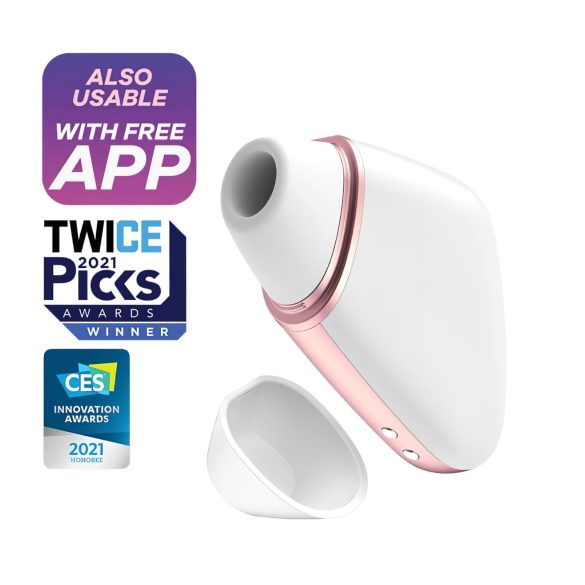 Satisfyer Love Triangle - smart luftströmsklitorisstimulator (vit)