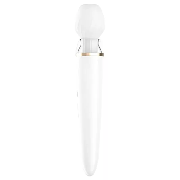 Satisfyer Double Wand-er - massagevibrator med appstyrning - vit