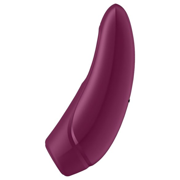 Satisfyer Curvy 1+ - lufttryck vibrator för klitoris - röd - appstyrd