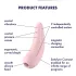 Satisfyer Curvy 2+ - klitorisstimulator med lufttryck - rosa