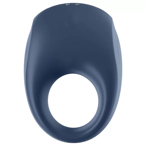 Satisfyer Strong One - App‑styrd vibrerande penisring för män (blå)