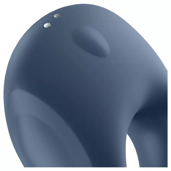 Satisfyer Strong One - penisring med vibration - blå - silikon