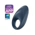 Satisfyer Mighty One - penisring med vibration - bluetooth - silikon blå