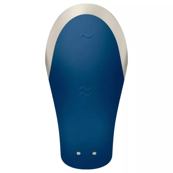 Satisfyer Double Love - App-styrd parvibrator (blå)