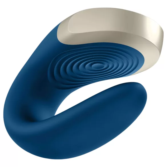 Satisfyer Double Love - App-styrd parvibrator (blå)