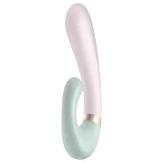   Satisfyer Heat Wave - rabbitvibrator med värmefunktion - silikon mintgrön
