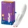 Satisfyer Double Flex - App‑styrd vibrator med klitorisstimulator (vit)