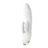 Satisfyer Double Flex - App-styrd vibrator med klitorisklämmor (vit)