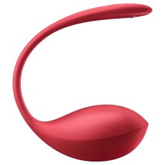   Satisfyer Shiny Petal - vibrerande ägg med fjärrkontroll - röd