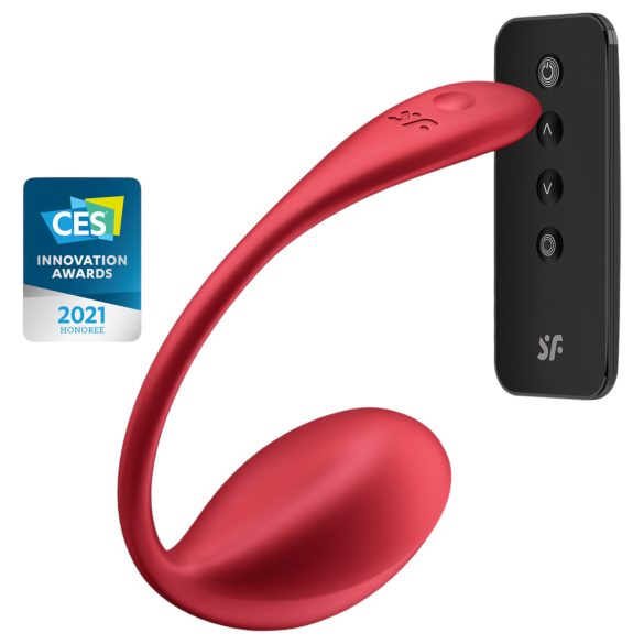 Satisfyer Shiny Petal - Vibrerande ägg med fjärrkontroll (röd)
