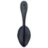 Satisfyer Ribbed Petal - bärbart vibrerande ägg med fjärrkontroll (svart)