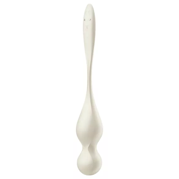 Satisfyer Love Birds 1 - App-styrda vibrerande geishakulor (vit)