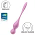 Satisfyer Love Birds 1 - App-styrd vibrerande geishakula (rosa)