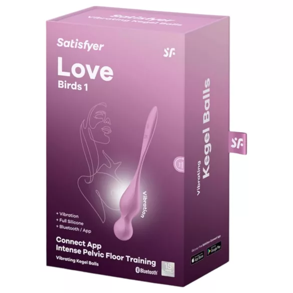 Satisfyer Love Birds 1 - App-styrd vibrerande geishakula (rosa)