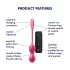 Satisfyer Love Birds 2 - App-styrd vibrerande geishakulor (rosa)