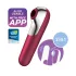 Satisfyer Dual Love - klitoris- och vaginalvibrator - smart funktion - röd