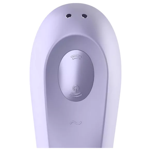 Satisfyer Dual Pleasure - lufttrycksvibrator och vibrator - lila