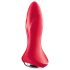 Satisfyer Rotator Plug 1 - pärlförsedd analvibrator (röd)