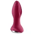 Satisfyer Rotator Plug 2 - uppladdningsbar, kulstrukturerad analvibrator (röd)
