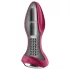 Satisfyer Rotator Plug 2 - uppladdningsbar, kulstrukturerad analvibrator (röd)