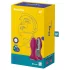 Satisfyer Rotator Plug 2 - uppladdningsbar, kulstrukturerad analvibrator (röd)