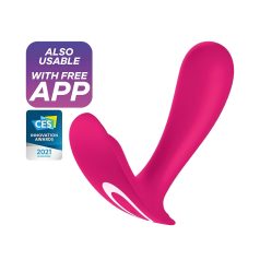   Satisfyer Top Secret - vibrator med 2 motorer - appstyrd - rosa