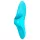 Satisfyer - fingervibrator - uppladdningsbar, vattentät - turkos