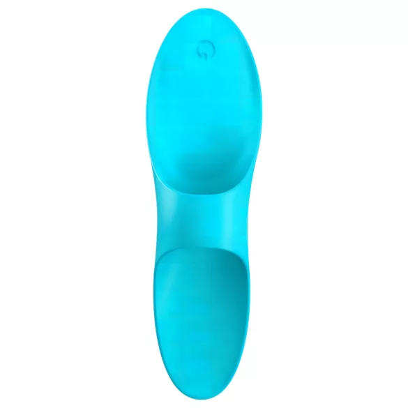 Satisfyer - fingervibrator - uppladdningsbar, vattentät - turkos