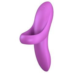   Satisfyer Bold Lover - fingervibrator - uppladdningsbar vattentät silikon rosa