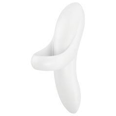   Satisfyer Bold Lover - uppladdningsbar fingervibrator - vattentät - vit