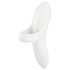 Satisfyer Bold Lover - uppladdningsbar fingervibrator - vattentät - vit