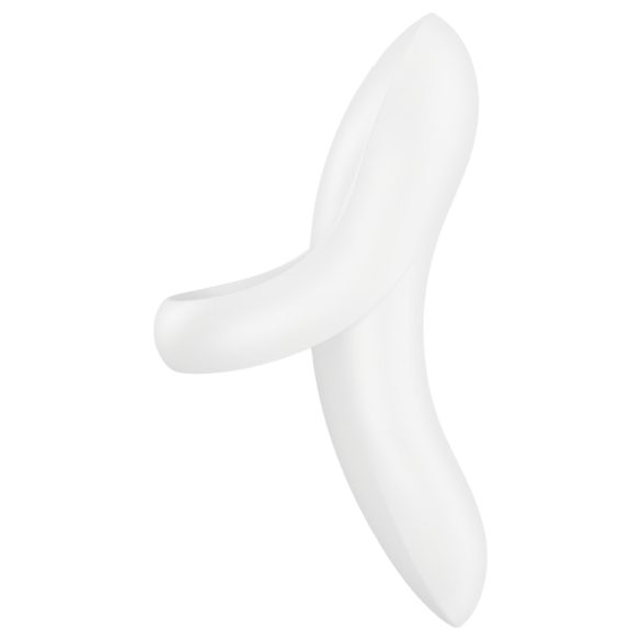 Satisfyer Bold Lover - uppladdningsbar fingervibrator - vattentät - vit