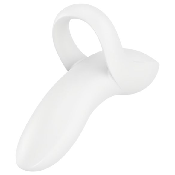 Satisfyer Bold Lover - uppladdningsbar fingervibrator - vattentät - vit