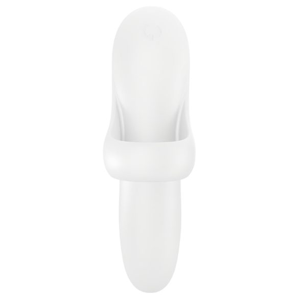 Satisfyer Bold Lover - uppladdningsbar fingervibrator - vattentät - vit
