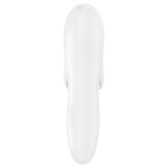 Satisfyer Bold Lover - uppladdningsbar fingervibrator - vattentät - vit