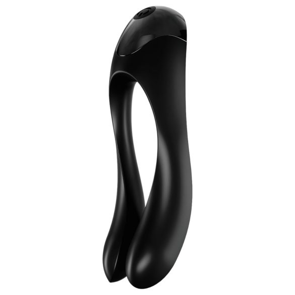 Satisfyer Candy Cane - laddningsbar, vattentät dubbelvibrator (svart)