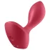 Satisfyer - analvibrator med uppladdningsbart batteri och vattentät - röd