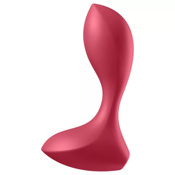 Satisfyer - analvibrator med uppladdningsbart batteri och vattentät - röd