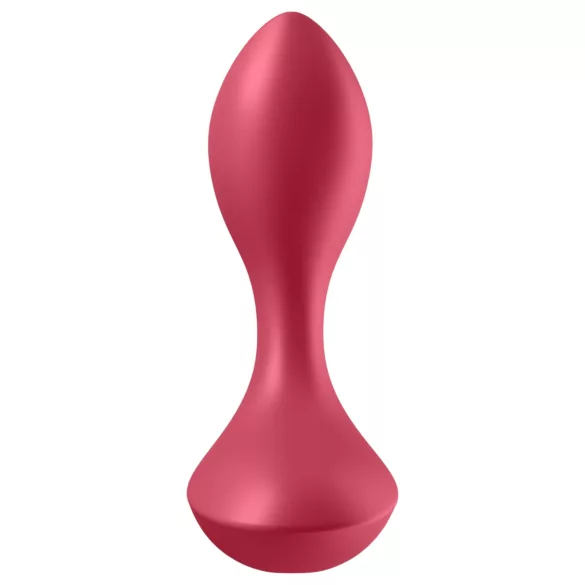 Satisfyer - analvibrator med uppladdningsbart batteri och vattentät - röd