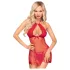 Penthouse - babydoll med spets och stringtrosa - röd - L/XL