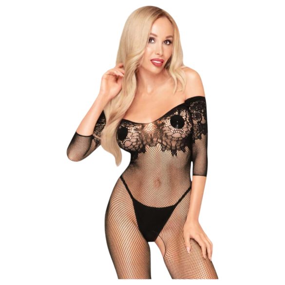 Penthouse High Profil - blommig, carmen overall (svart) - XL