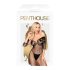 Penthouse High Profil - blommig, carmen overall (svart) - XL